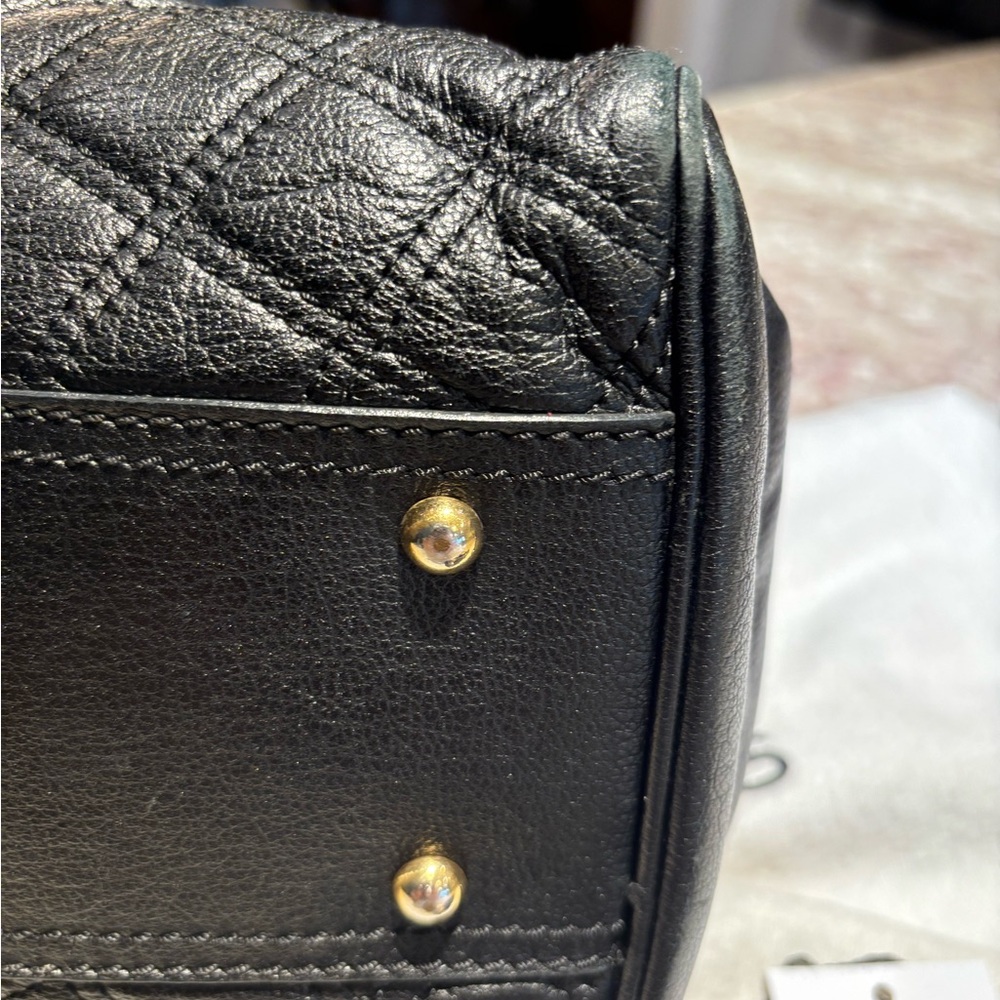 Marc Jacobs Black Quilted Shoulder Bag with matching wallet - Picture 8 of 13